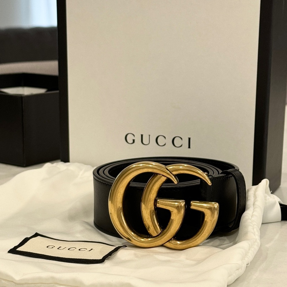 Authentic Gucci Marmont Wide Belt